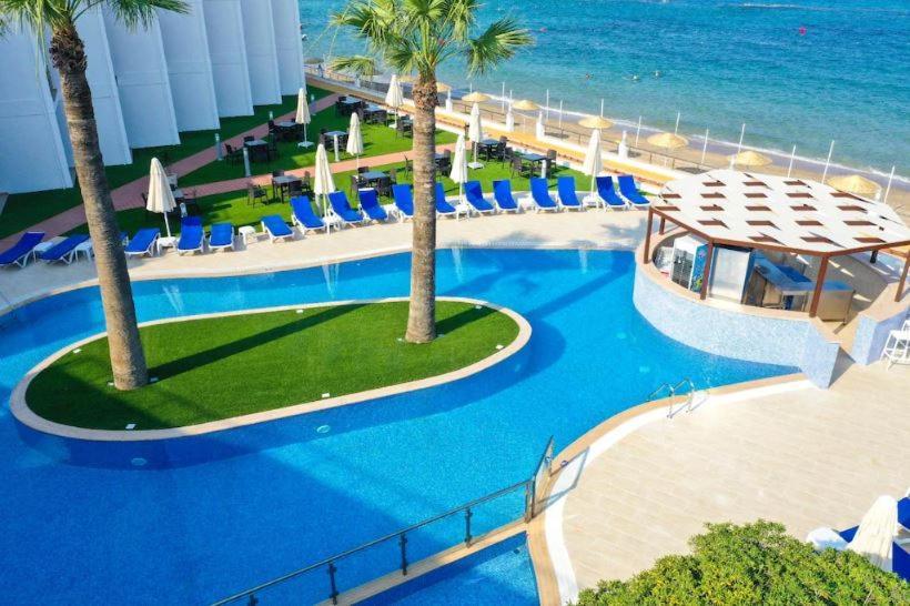 Mimoza Beachfront Hotel & Restaurant Ammókhostos Eksteriør bilde